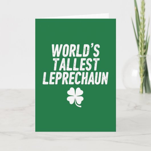 Höchste Leprechaun St. Patricks Karte (Vorderseite)