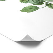 HÖCHSTE QUALITÄT Botanischer Ausdruck der Redutea- Poster (Ecke)