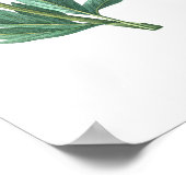 HÖCHSTE QUALITÄT Botanischer Ausdruck von Peony Poster (Ecke)