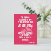 Höchstes Glück des Lebens von Victor Hugo Postkarte (Stehend Vorderseite)