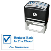 "Höchstes Zeichen in der Klasse!" Briefmarke aus K Permastempel (Beispiel)