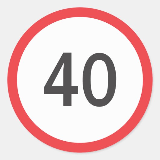 Höchstgeschwindigkeit 4 runder aufkleber (Vorderseite)