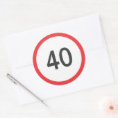 Höchstgeschwindigkeit 4 runder aufkleber (Umschlag)