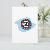 Höchstgeschwindigkeit 50 Einladungen (Stehend Vorderseite)