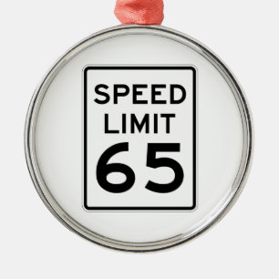 Höchstgeschwindigkeit 65 MPH-Zeichen Ornament Aus Metall