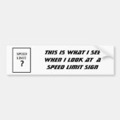 ? Höchstgeschwindigkeit Autoaufkleber (Vorne)