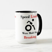 Höchstgeschwindigkeiten wurden für das Brechen Tasse (VorderseiteRechts)