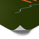 Hochsticker für die Fischerei Poster (Ecke)