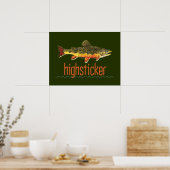 Hochsticker für die Fischerei Poster (Küche)
