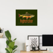Hochsticker für die Fischerei Poster (Heimbüro)