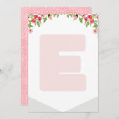 Hochstuhl 1. Geburtstag Bannerwald Brief E Einladung (Vorne/Hinten)