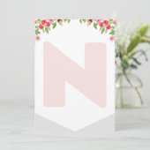 Hochstuhl 1. Geburtstag Bannerwald Brief N Einladung (Stehend Vorderseite)