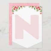 Hochstuhl 1. Geburtstag Bannerwald Brief N Einladung (Vorne/Hinten)