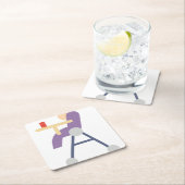 Hochstuhl Rechteckiger Pappuntersetzer (Vor Ort)