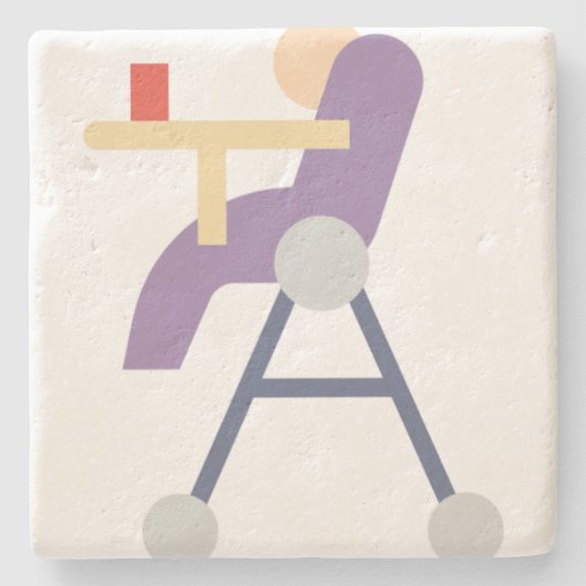 Hochstuhl Steinuntersetzer (Vorderseite)