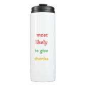 höchstwahrscheinlich danke, lustige danken geben thermosbecher (Vorderseite)