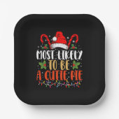 Höchstwahrscheinlich eine Süsse Pie Erntedank Xmas Pappteller (Vorderseite)