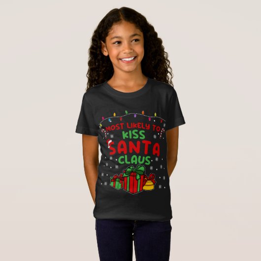 Höchstwahrscheinlich Kiss Weihnachtsmann T-Shirt (Vorne ganz)