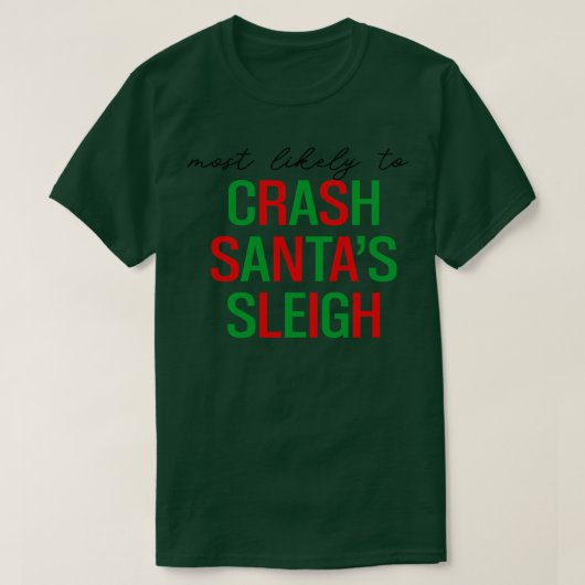höchstwahrscheinlich santas sleigh santa claus fun T-Shirt (Design vorne)