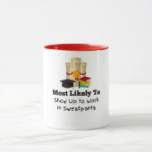Höchstwahrscheinlich Sweatpants Abschluss Geschenk Tasse (Zentrum)