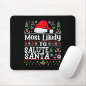 Höchstwahrscheinlich würdigen Weihnachtsmann-Solda Mousepad (Mit Mouse)