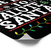 Höchstwahrscheinlich würdigen Weihnachtsmann-Solda Poster (Ecke)