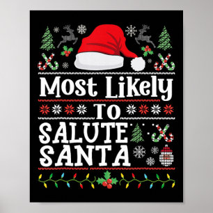 Höchstwahrscheinlich würdigen Weihnachtsmann-Solda Poster