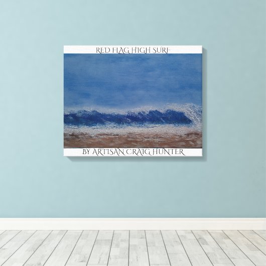 Hochsurf unter der Flagge Leinwanddruck (Insitu (Holzboden))