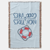 Hochtide Gute Vibes Decke (Vorderseite Vertikal)