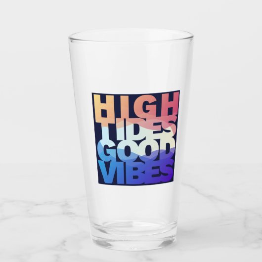 Hochtide Gute Vibes Glas (Vorderseite)