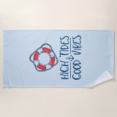 Hochtide Gute Vibes Strandtuch (Vorderseite)
