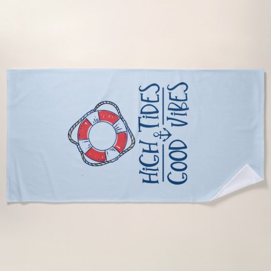 Hochtide Gute Vibes Strandtuch (Vorderseite)