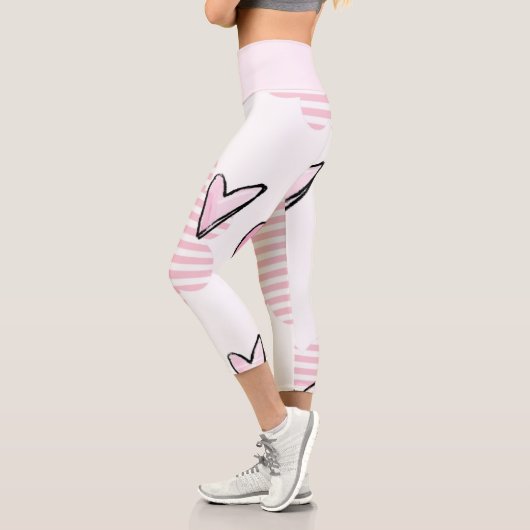 Hochwaiste Capri Rosa Herzen (Links)