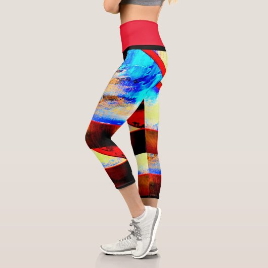 Hochwaisted-Capris Capri Leggings (Links)