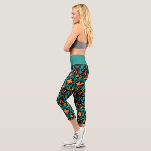 Hochwaisted-Capris Capri Leggings (Links)