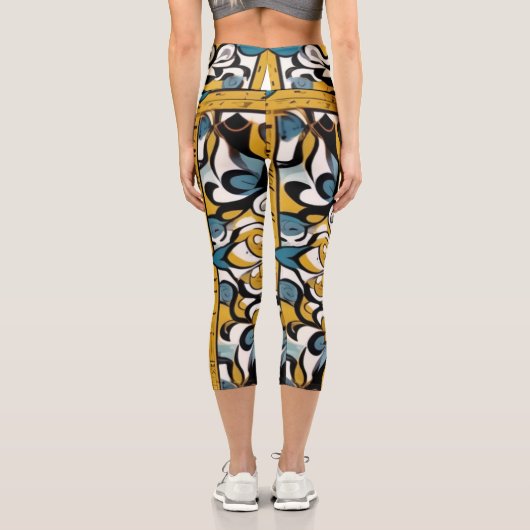 Hochwaisted-Capris Capri Leggings (Rückseite)