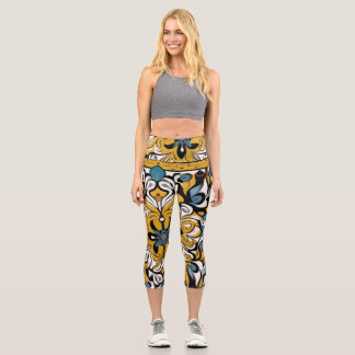 Hochwaisted-Capris Capri Leggings