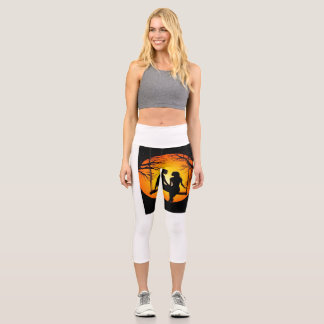 Hochwaisted-Capris Capri Leggings