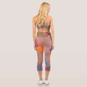 Hochwaisted-Capris Capri Leggings (Rückseite)