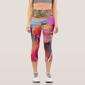 Hochwaisted-Capris Capri Leggings (Vorderseite)