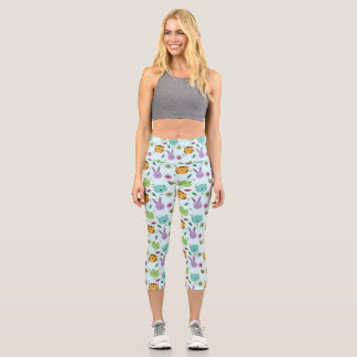 Hochwaisted-Capris Capri Leggings