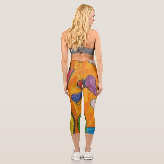 Hochwaisted-Capris Capri Leggings (Rückseite)