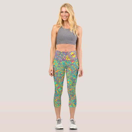 Hochwaisted-Capris Capri Leggings (Vorderseite)