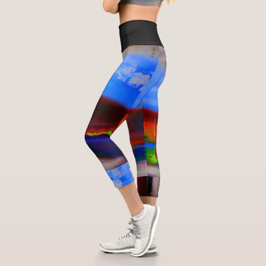 Hochwaisted-Capris Capri Leggings (Links)