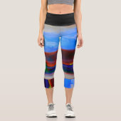 Hochwaisted-Capris Capri Leggings (Vorderseite)