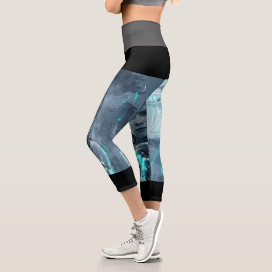 Hochwaisted-Capris Capri Leggings (Links)
