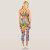 Hochwaisted-Capris Capri Leggings (Rückseite)