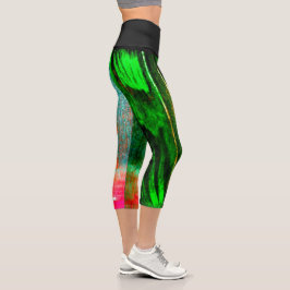 Hochwaisted-Capris Capri Leggings