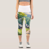 Hochwaisted-Capris Capri Leggings (Vorderseite)