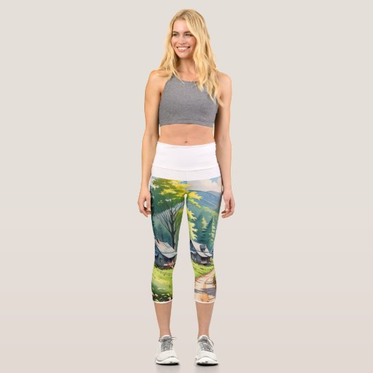 Hochwaisted-Capris Capri Leggings (Vorderseite)